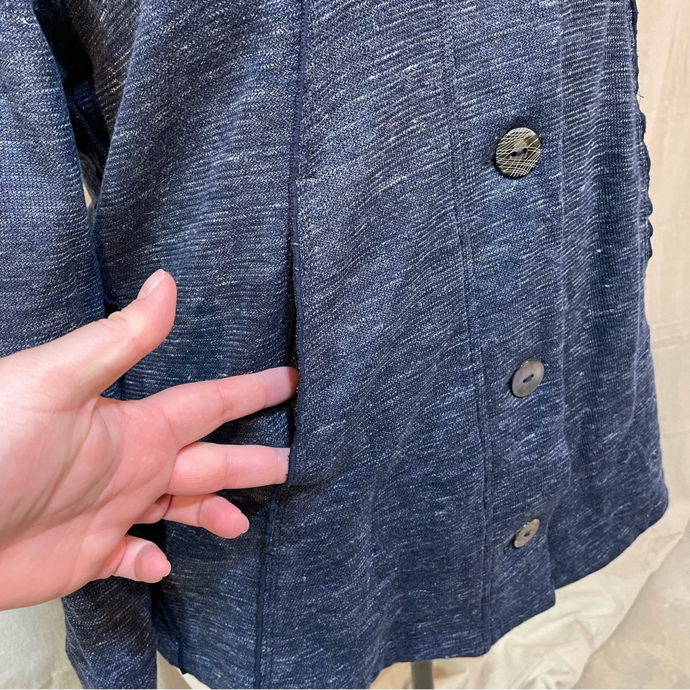 Neon Buddha Blue Button Jacket - image 3